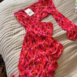 Hello Molly Pink One Shoulder Dress